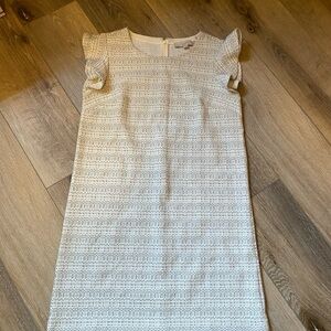 Loft Women’s Shift Dress Stretch Cotton Blend Black & White Size 6P